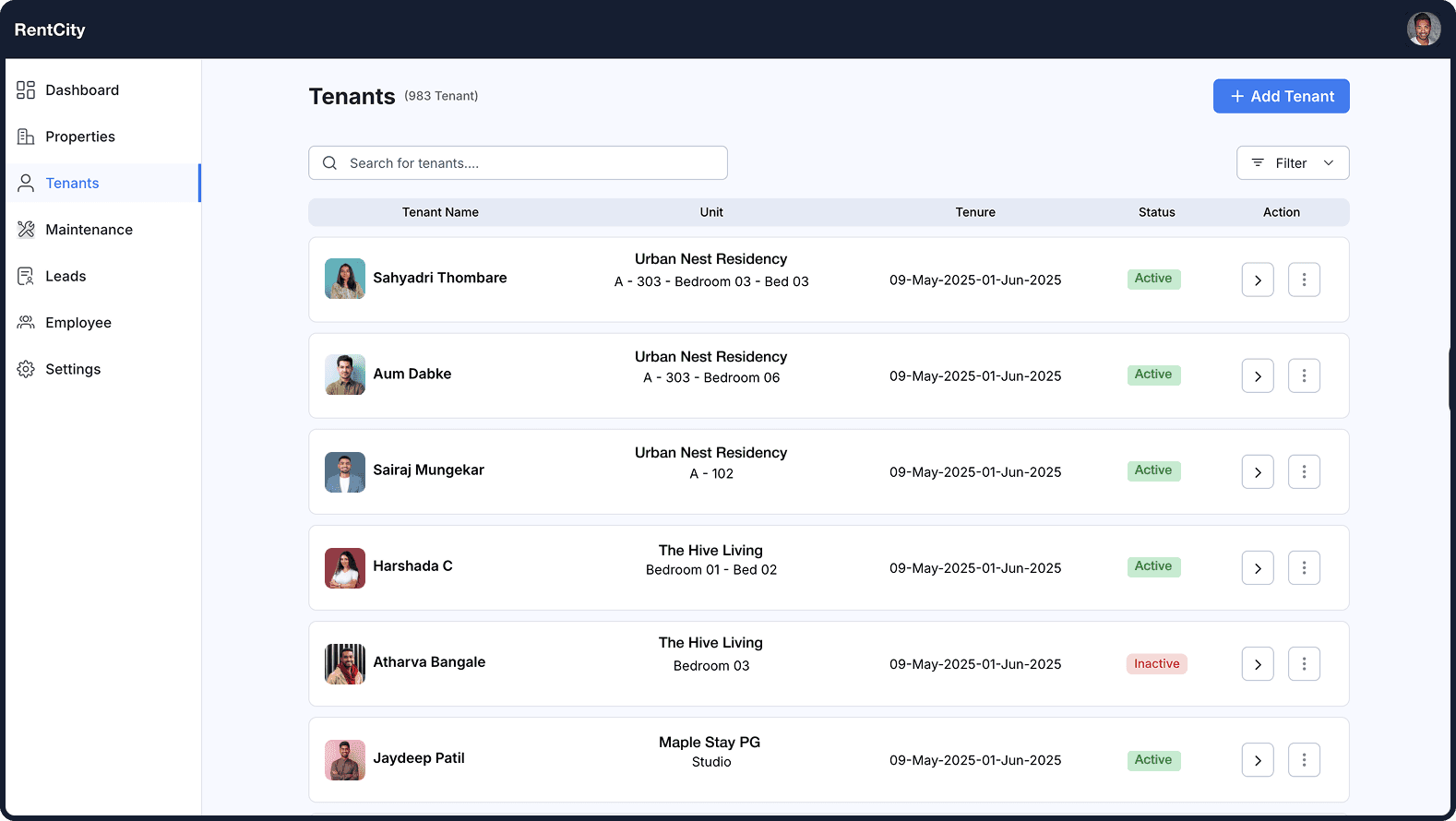 Tenant Management